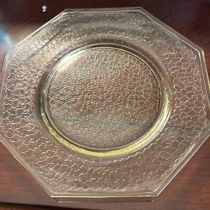 Depression Glass 8” plate